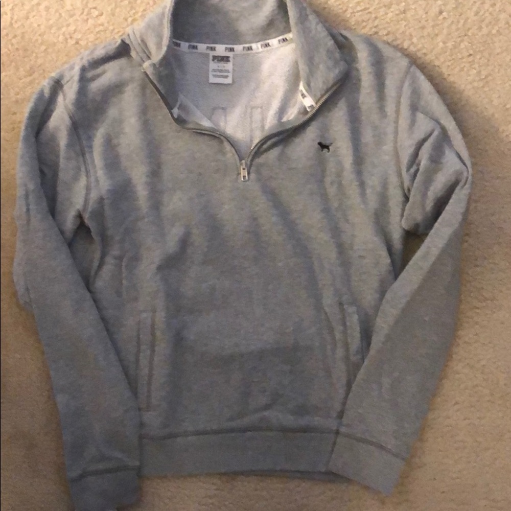 PINK half zip pullover